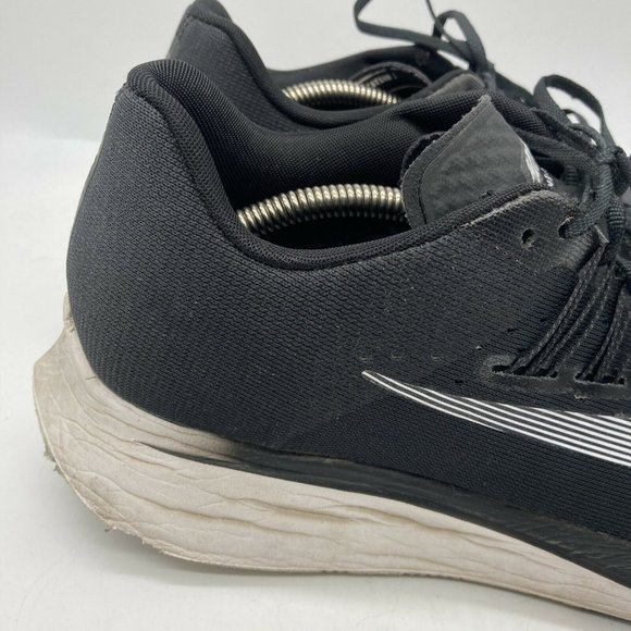 Nike Zoom Fly Mens Running Shoes Black White Size 12 EU 46 - Picture 11 of 12